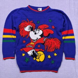 Vintage Mickey Mouse & Friends Jet Set Disney Sweater Kids‎ Knitwear